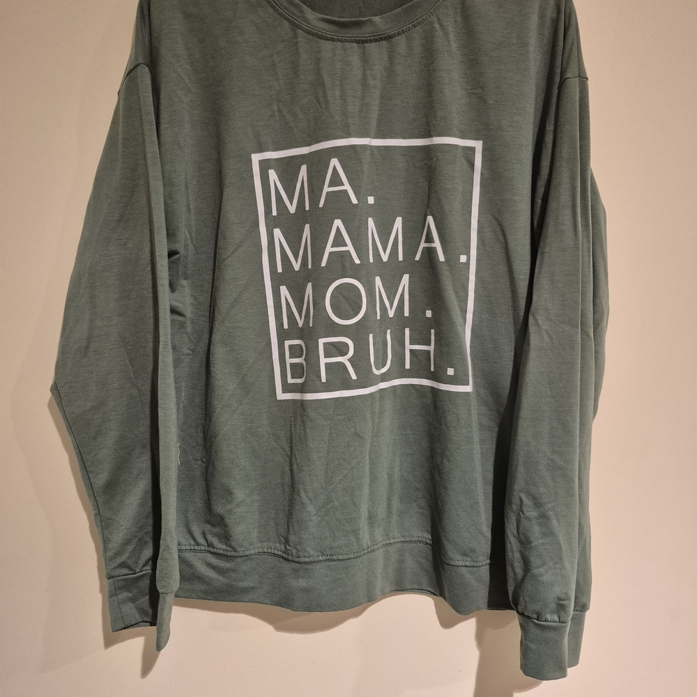 Green Graphic Women's Sweater